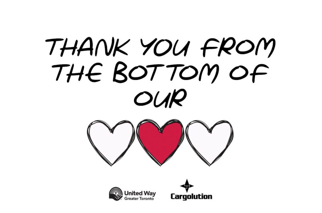 Blog post: Cargolution is proud of its campaign for Centraide / United Way